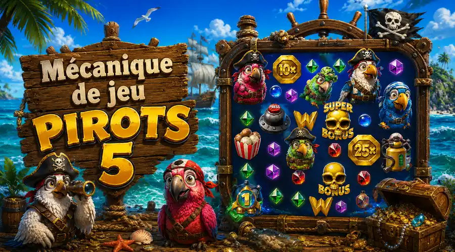 Mécanique de jeu Pirots 5